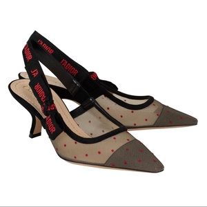 DIOR J’ADOOR SLINGBACK KITTEN HEELS